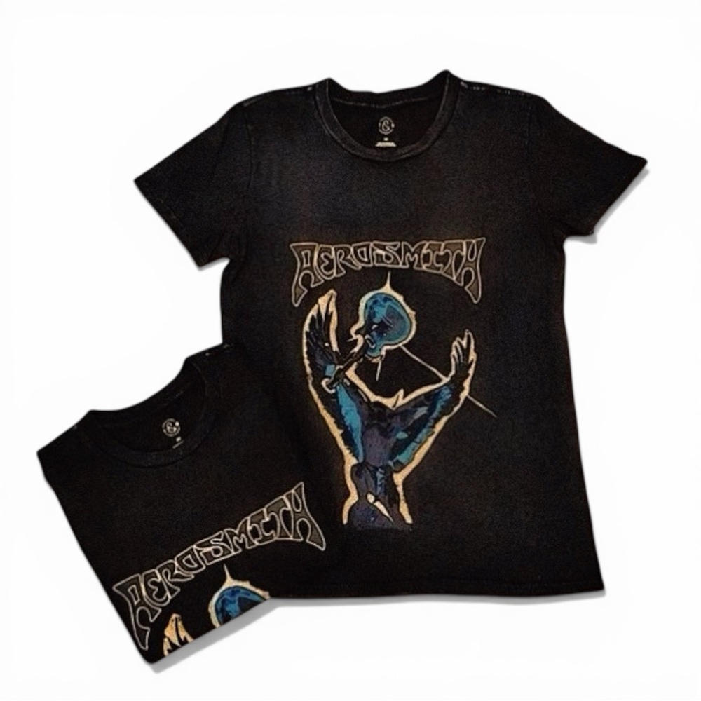 Treasure & Bond Aerosmith Vintage Wash Band Tee Shirt - Picture 8 of 13